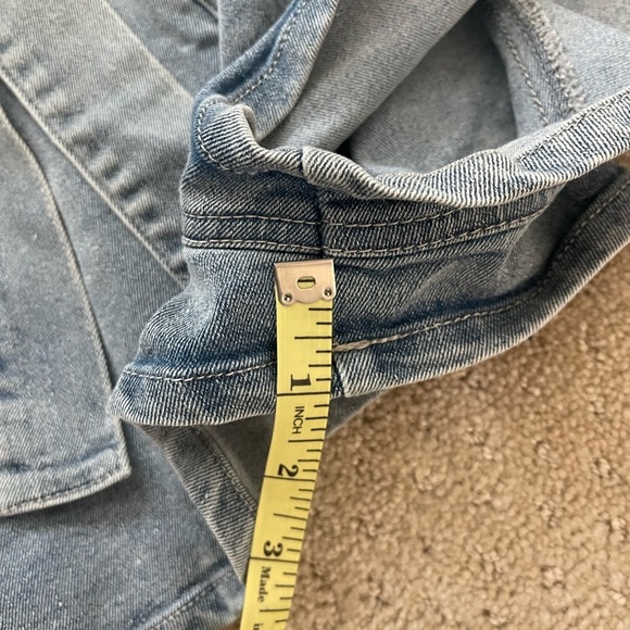 SWEET GENERIS Women’s PLUS Blue Cotton Denim Belted Jean‎ Shorts-Sizes 1X,2X,&3X - Picture 8 of 10